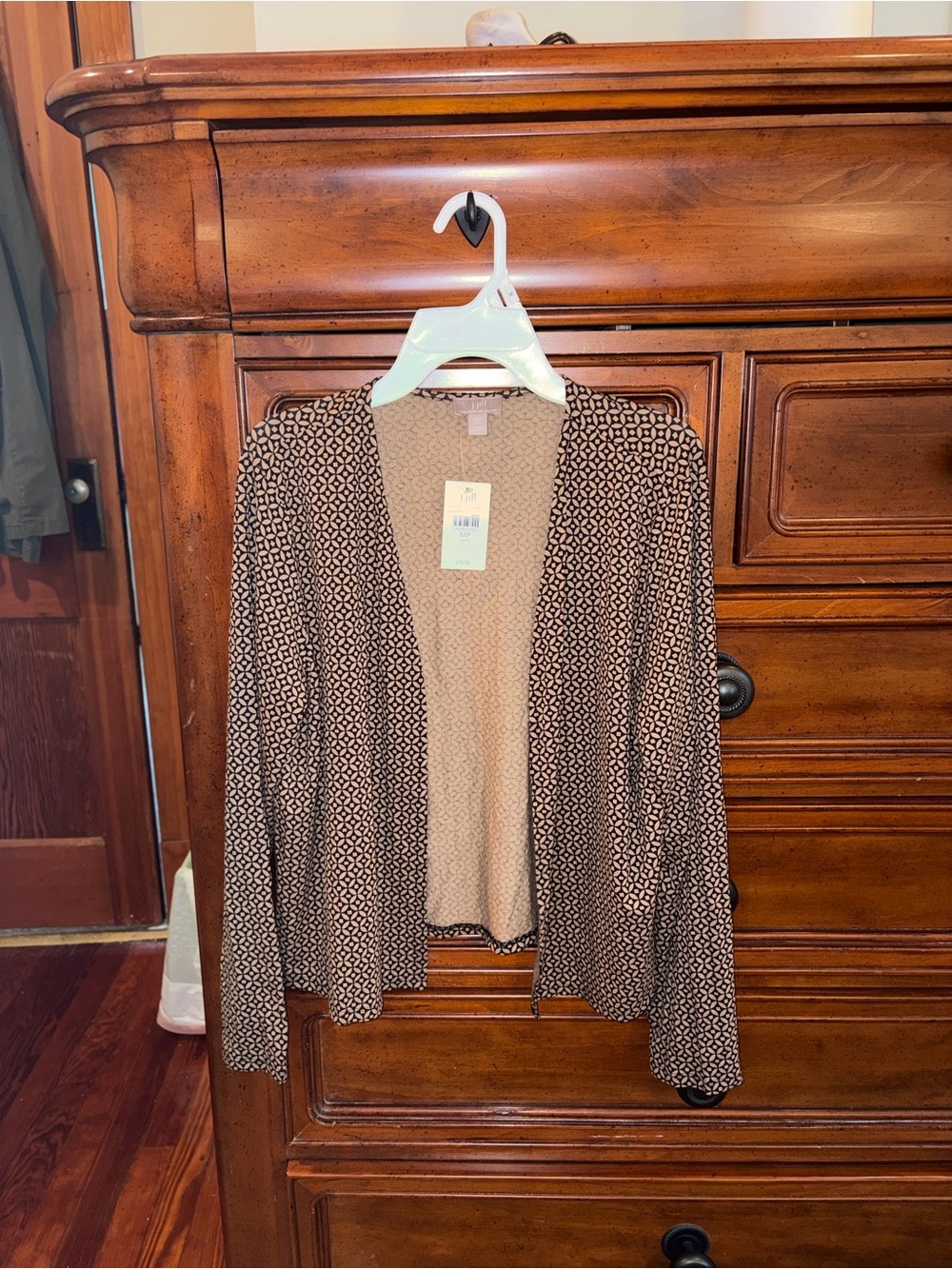 J. Jill Wearever Collection Open Front Cardigan Petite Medium NWT